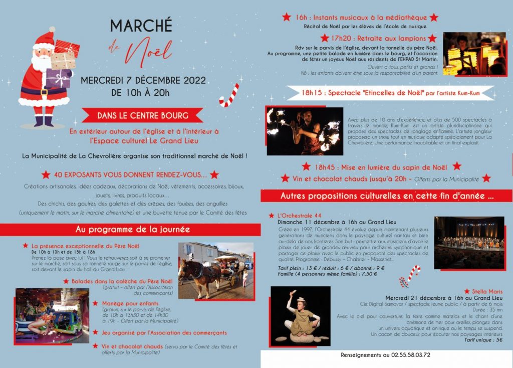 Marché de Noël : une édition 2022 pleine de surprises ! - La Mairie de Marché de Noël : une édition 2022 pleine de surprises ! - La Mairie de